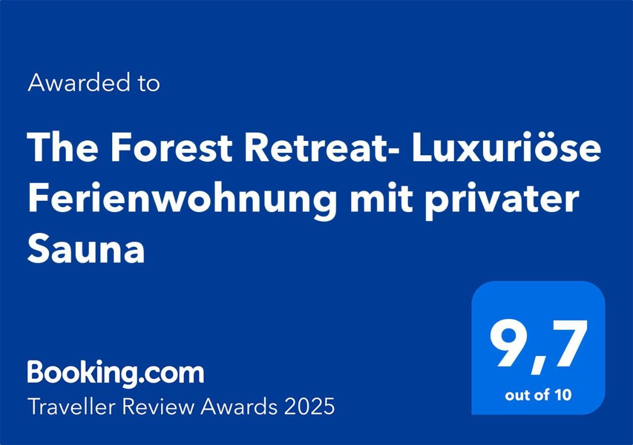 The Forest Retreat- Luxurioese Ferienwohnung Mit Privater Sauna Wermelskirchen Exteriör bild