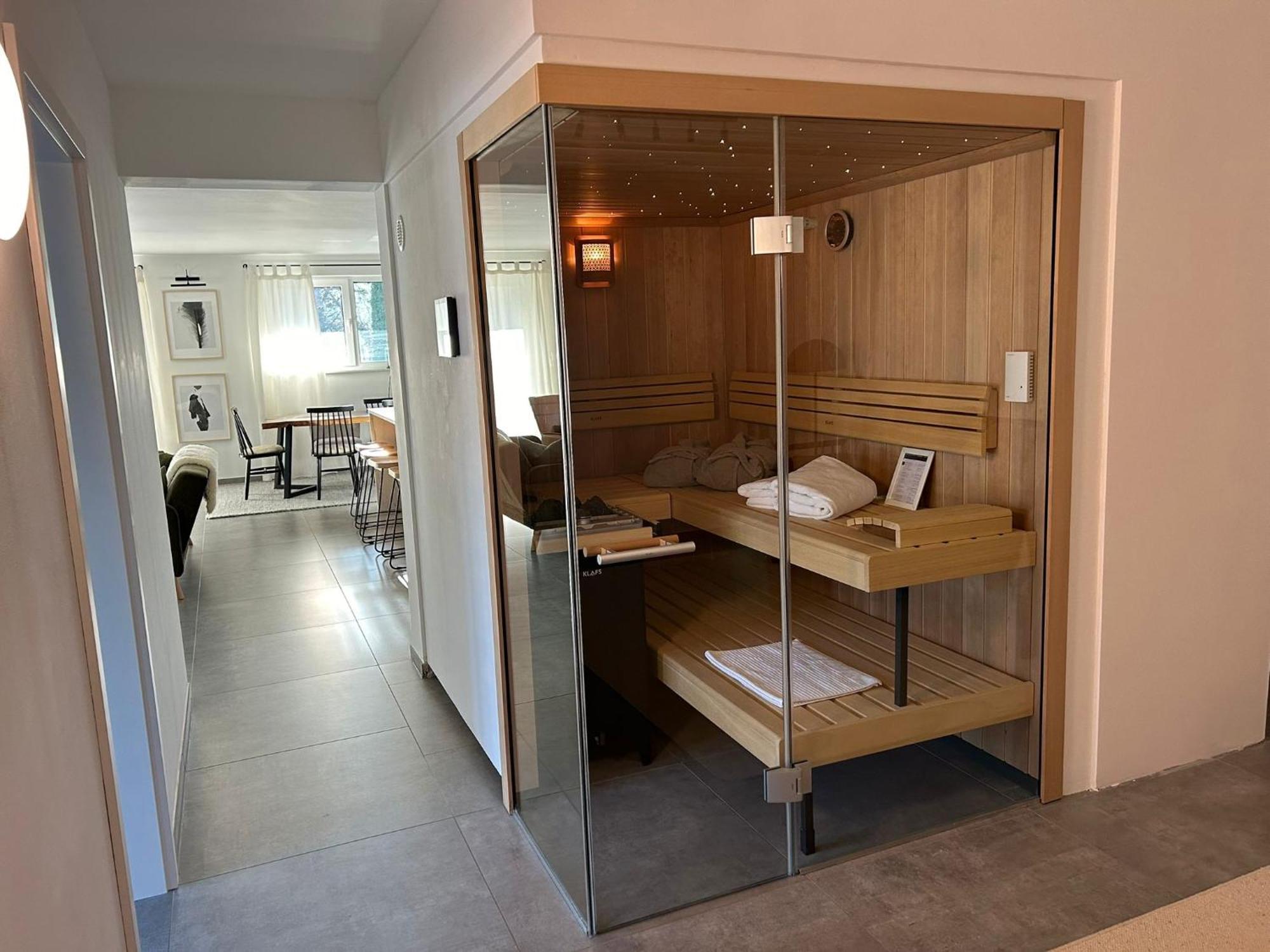 The Forest Retreat- Luxurioese Ferienwohnung Mit Privater Sauna Wermelskirchen Exteriör bild